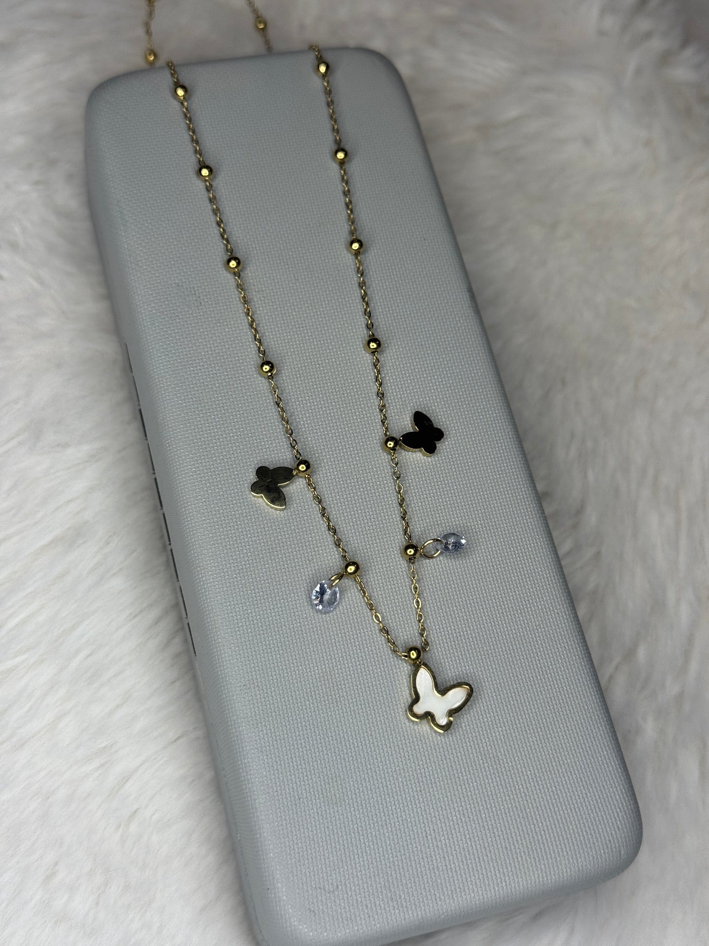 Butterfly Charm Layer Necklace