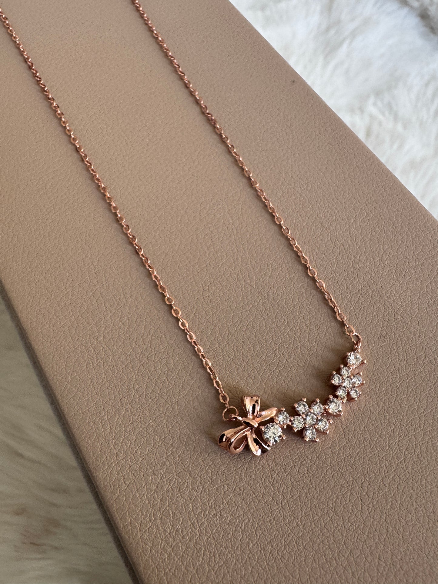 Rose Gold Charm Necklace