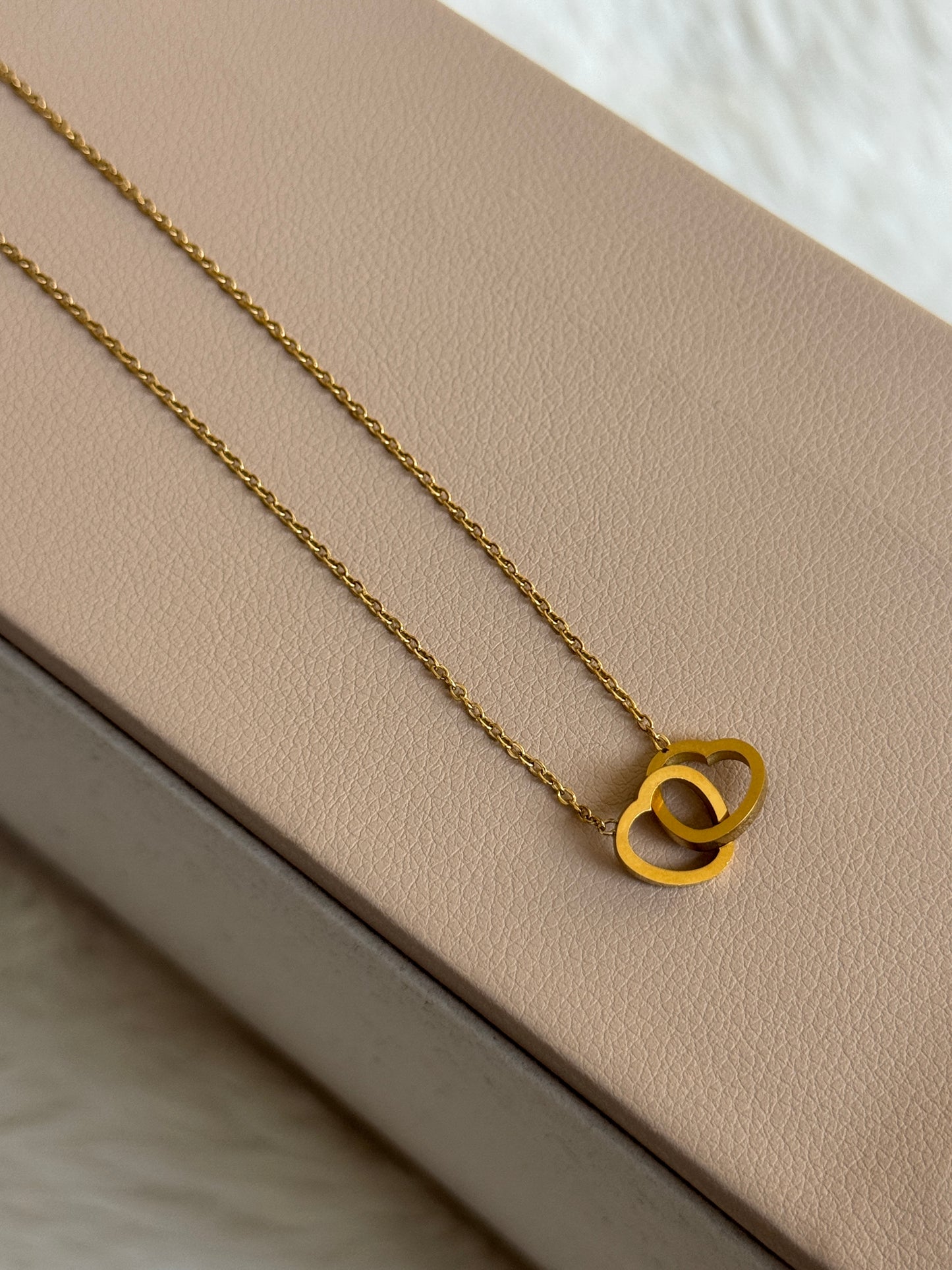 Twin hearts Necklace