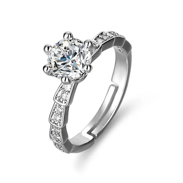 Snowdrop Spark Adjustable Ring
