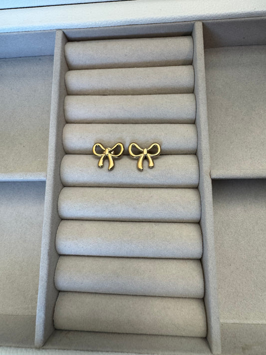 Golden Bow Earrings