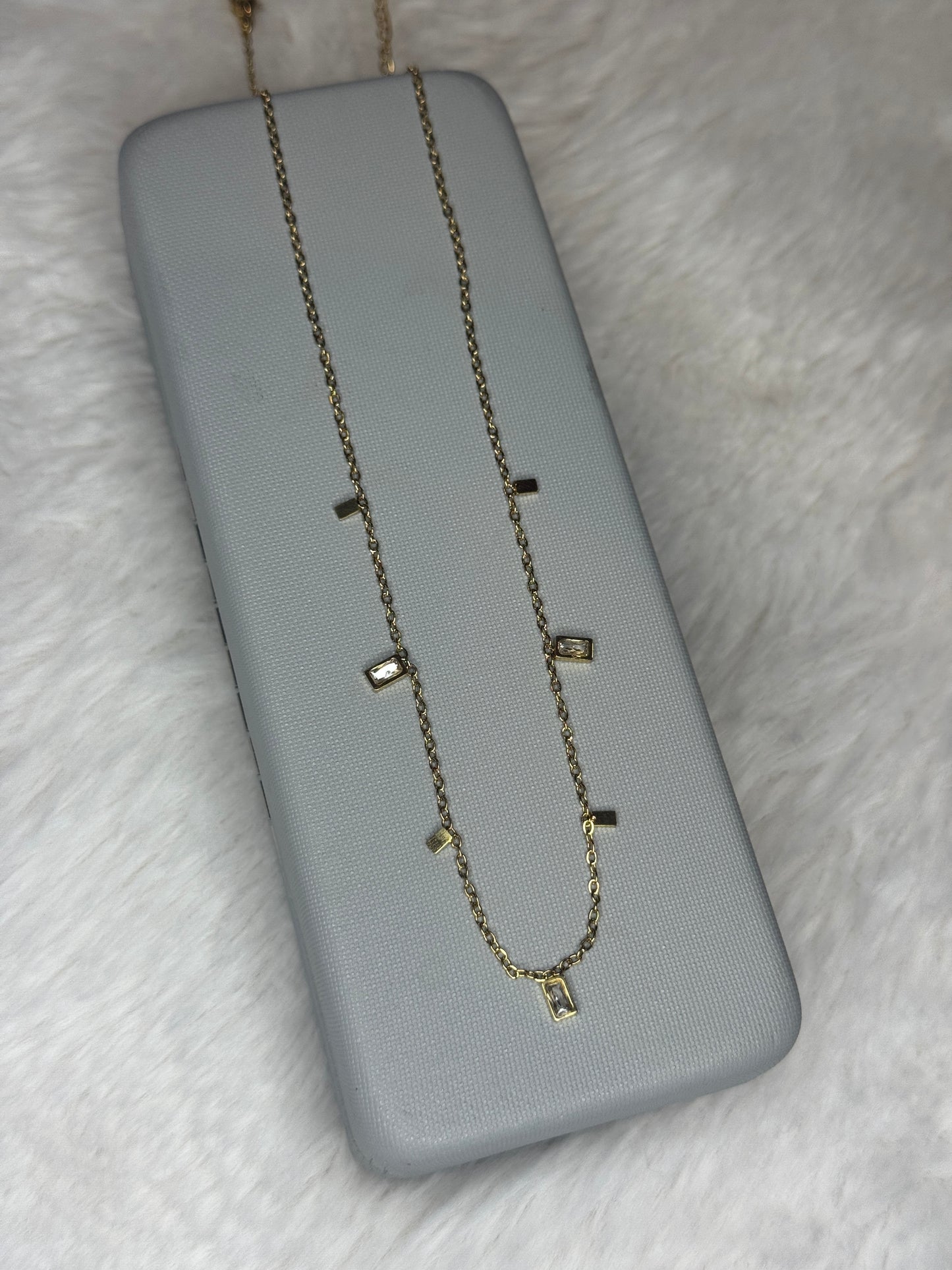 Rectangular Golden Necklace