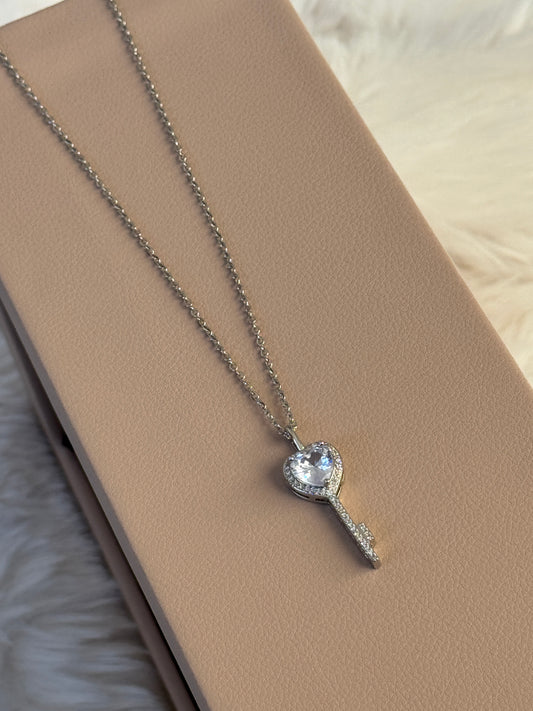 Heart Key Necklace