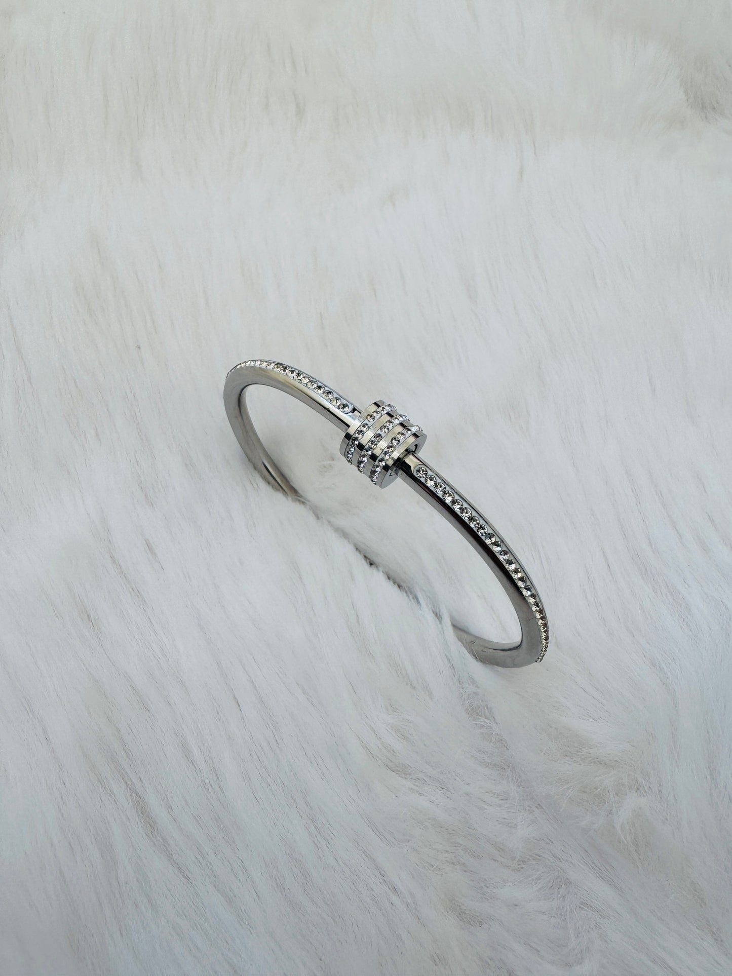 Shimmer Frost Silver/Gold Bracelet Bangle
