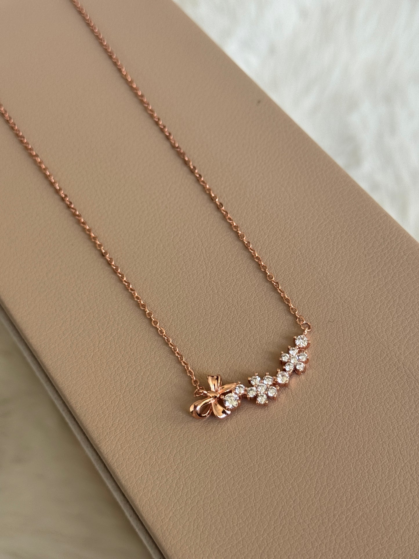 Rose Gold Charm Necklace