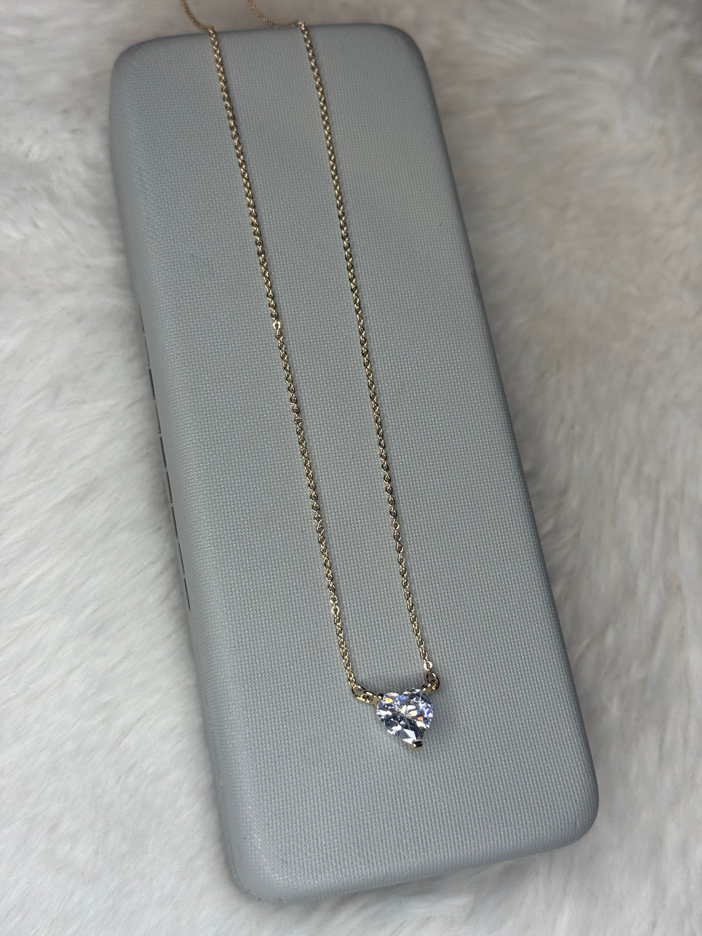 Shimmering Heart Necklace
