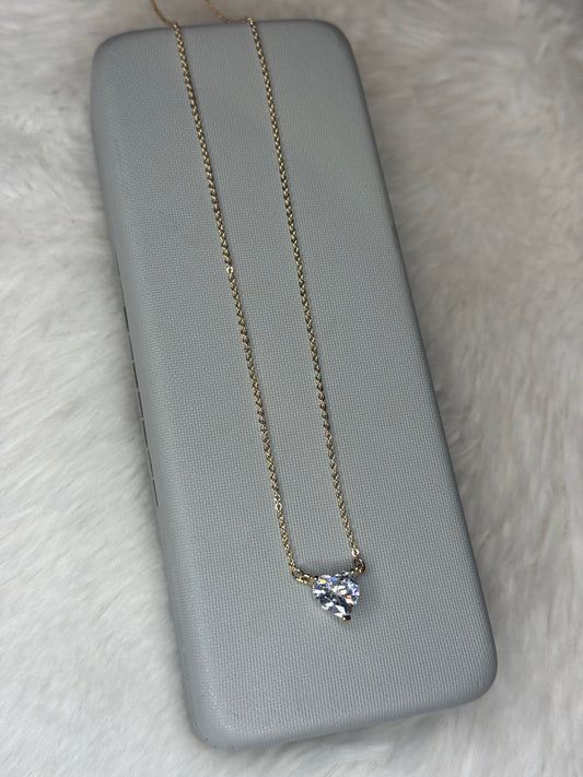 Shimmering Heart Necklace