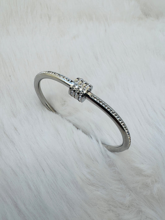 Shimmer Frost Silver/Gold Bracelet Bangle