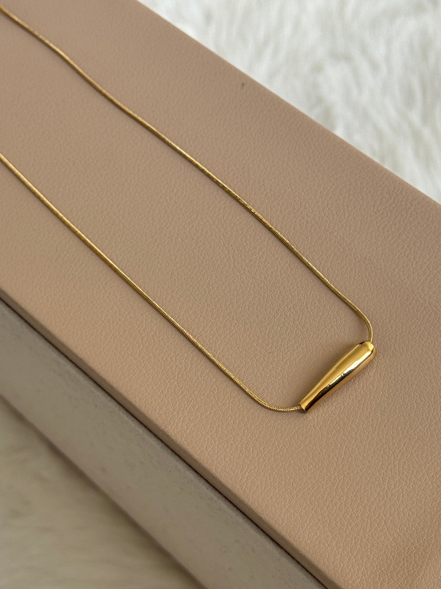 Golden Droplet Necklace