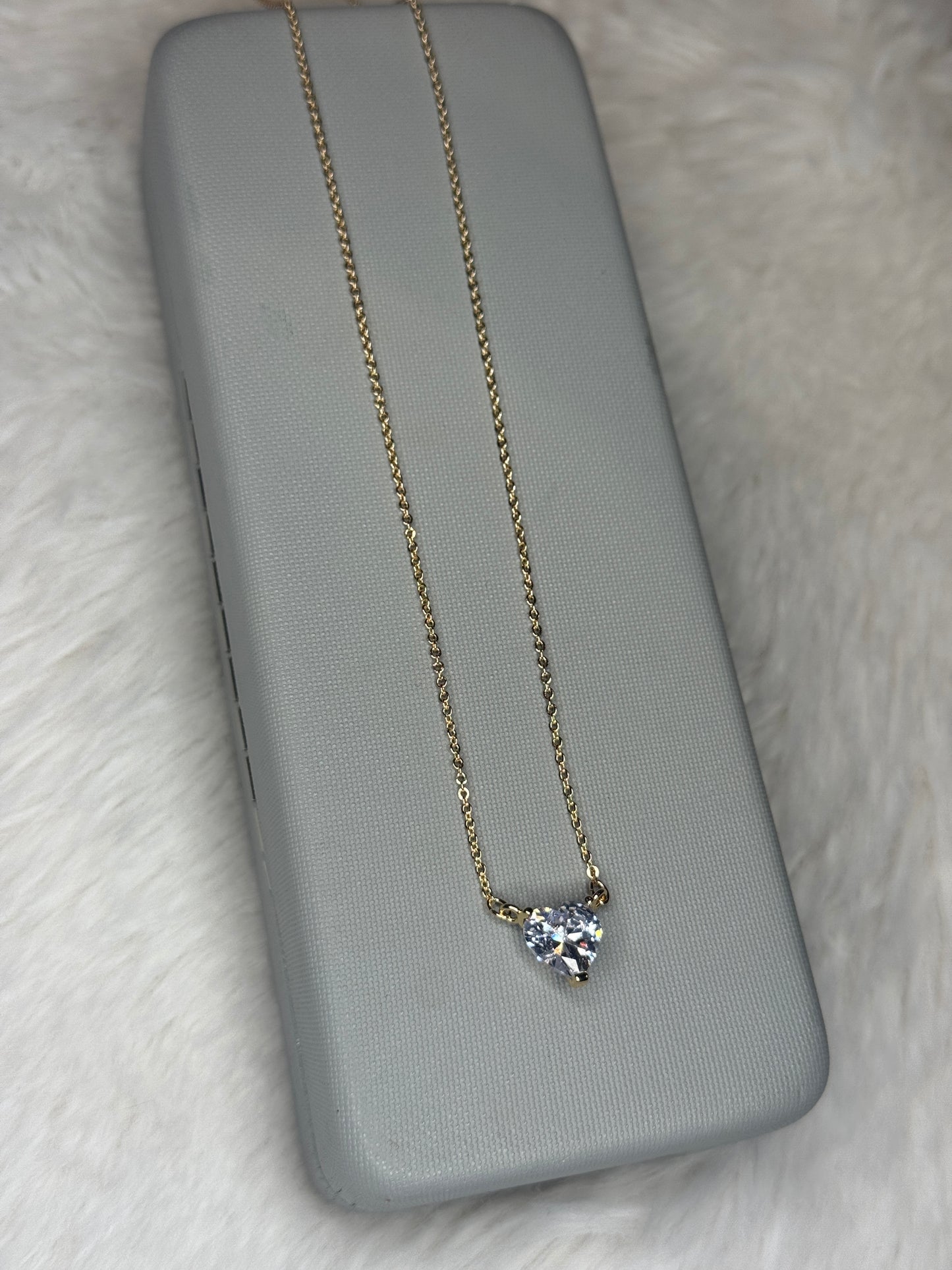 Shimmering Heart Necklace