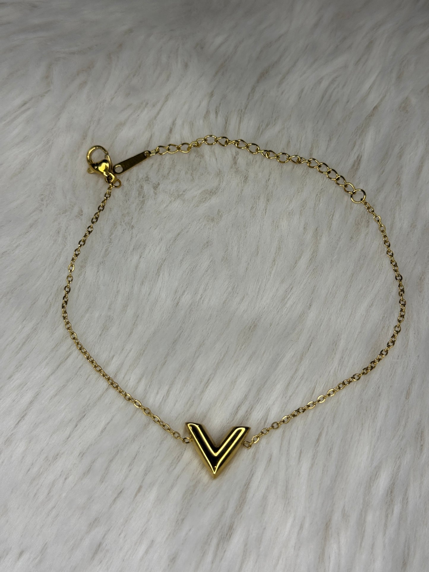 V Charm Bracelet