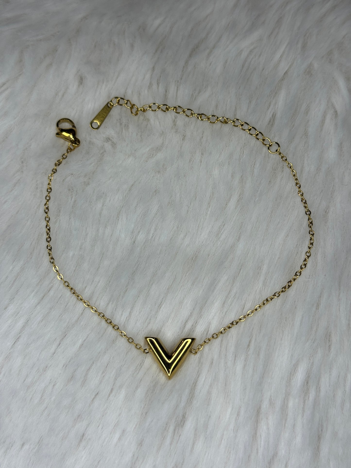 V Charm Bracelet