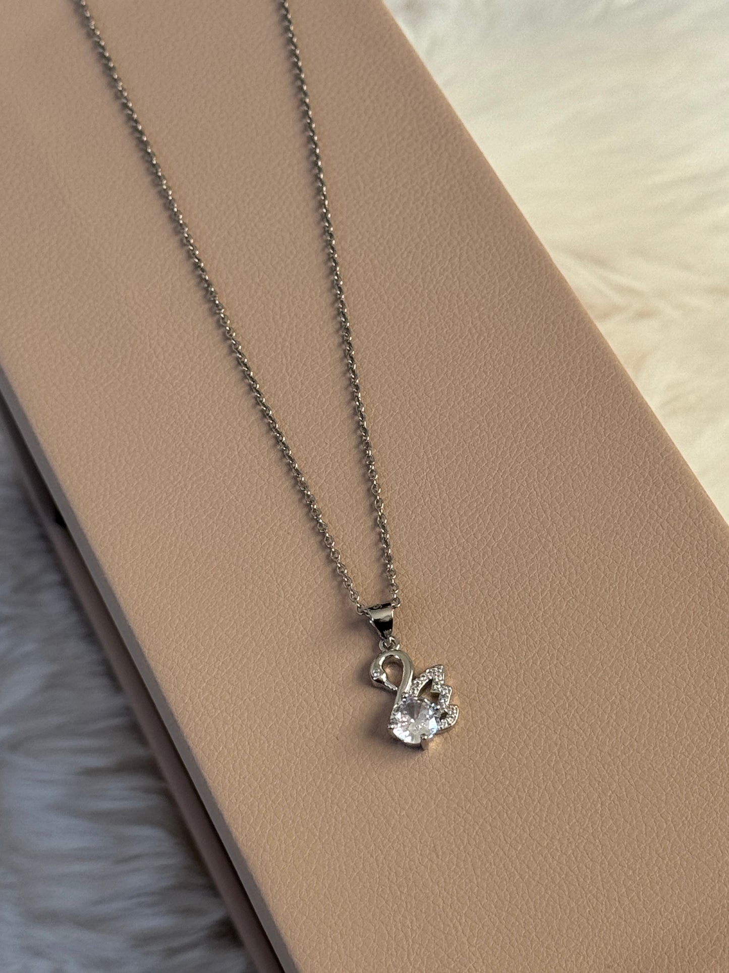 Charmed Swan Necklace