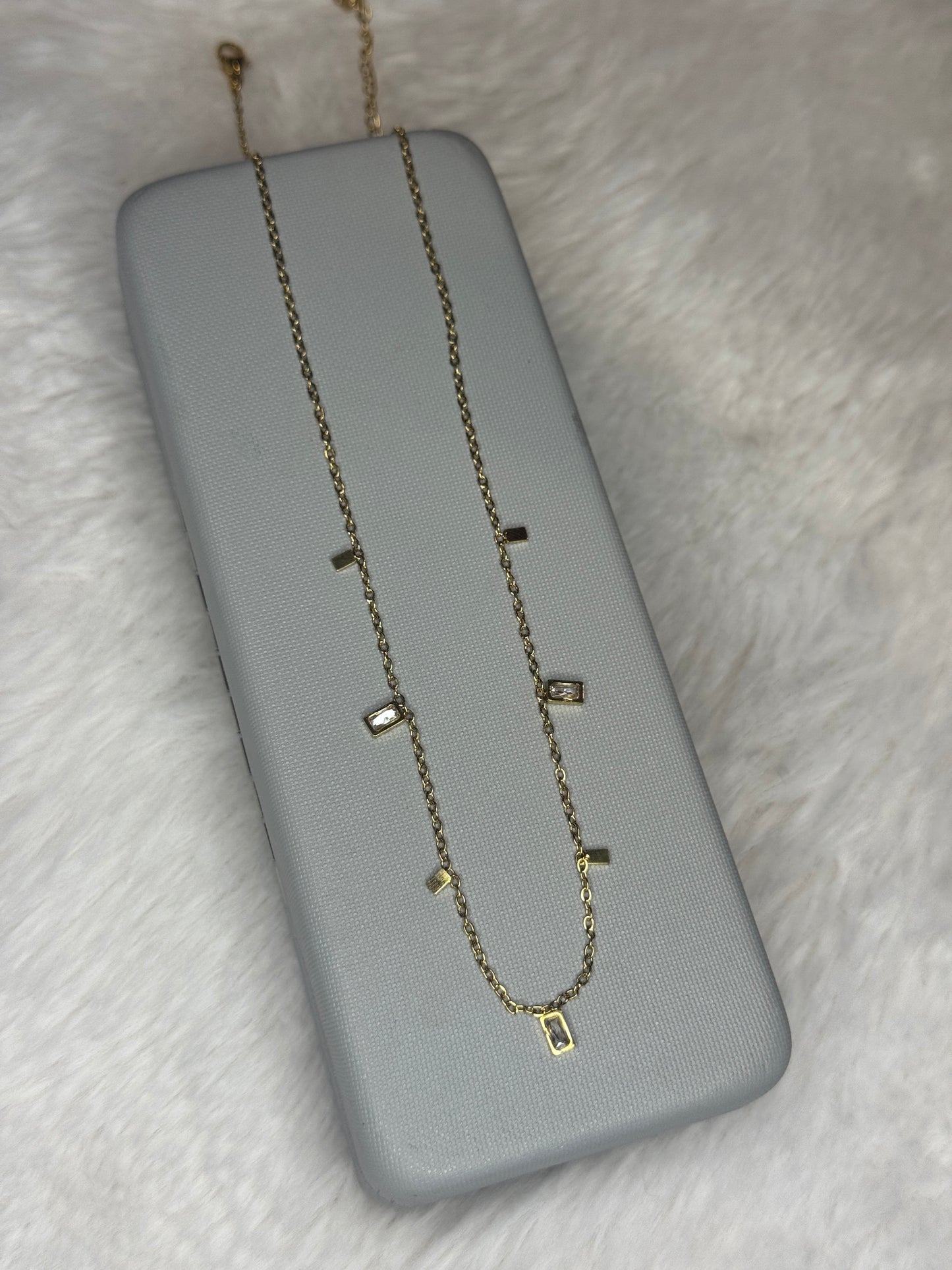 Rectangular Golden Necklace