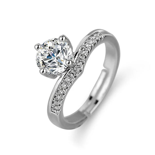 Snowdrop Spark Adjustable Ring