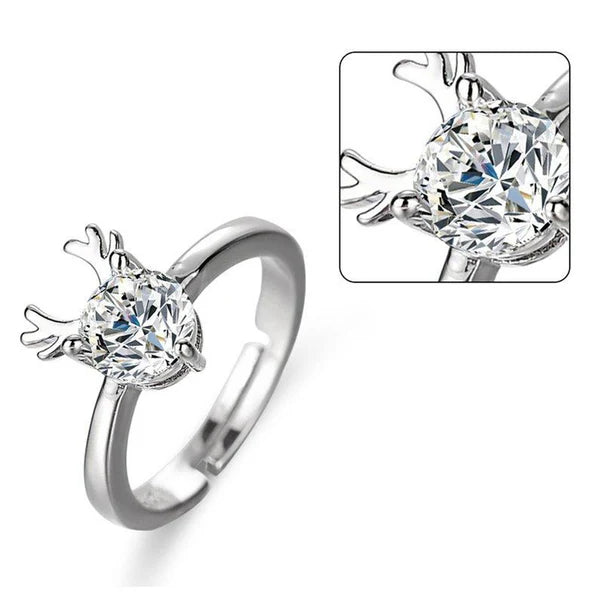Reindeer Adjustable Rings