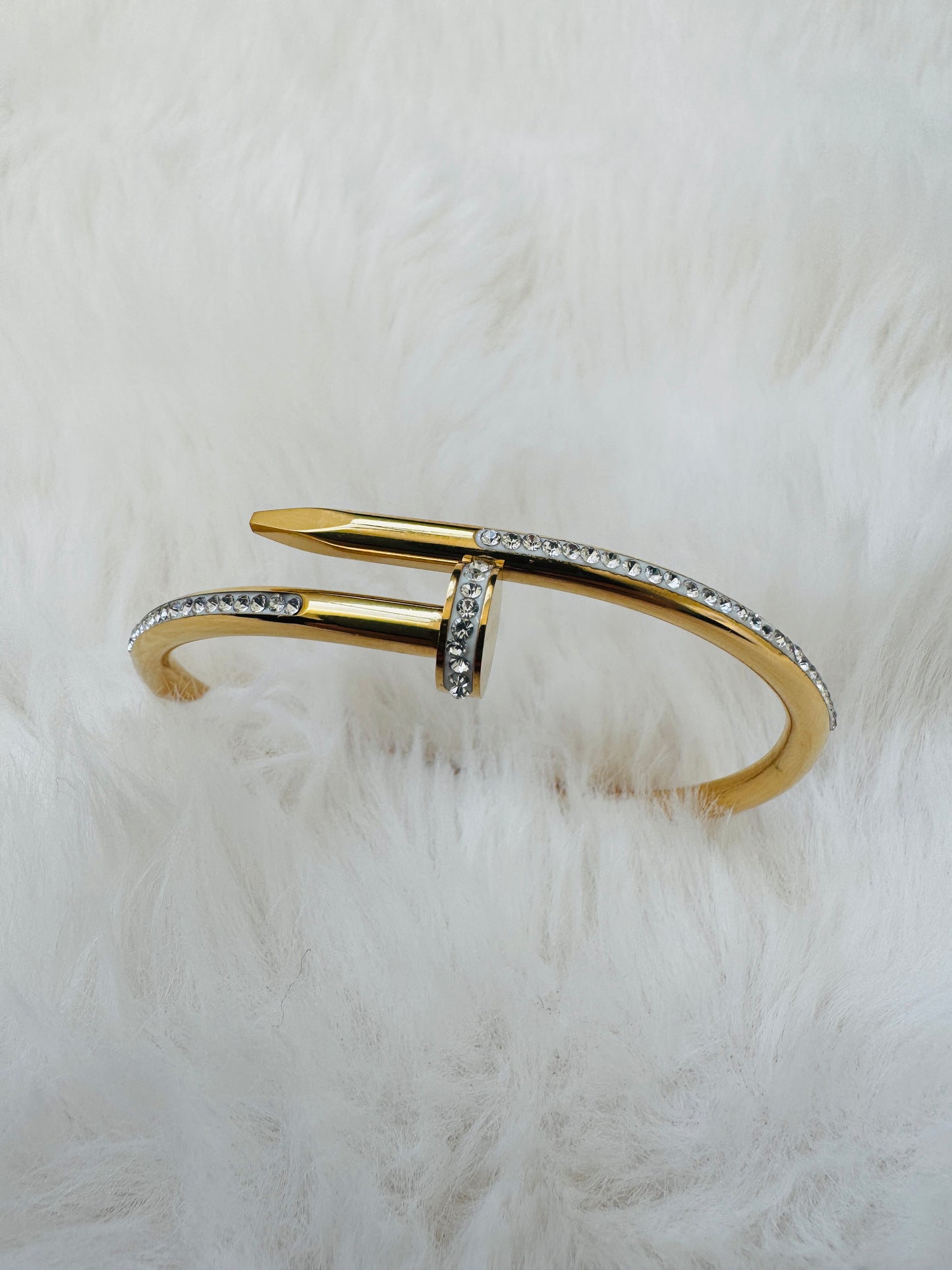 Torque Golden Nail Bracelet bangle