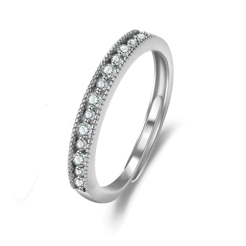 Silver Spark Adjustable Ring