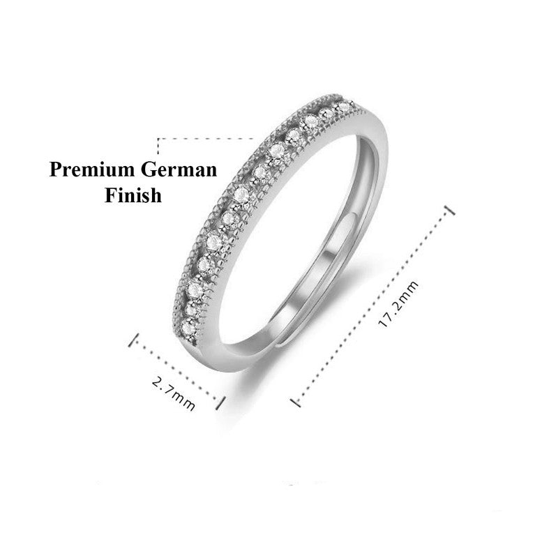 Silver Spark Adjustable Ring