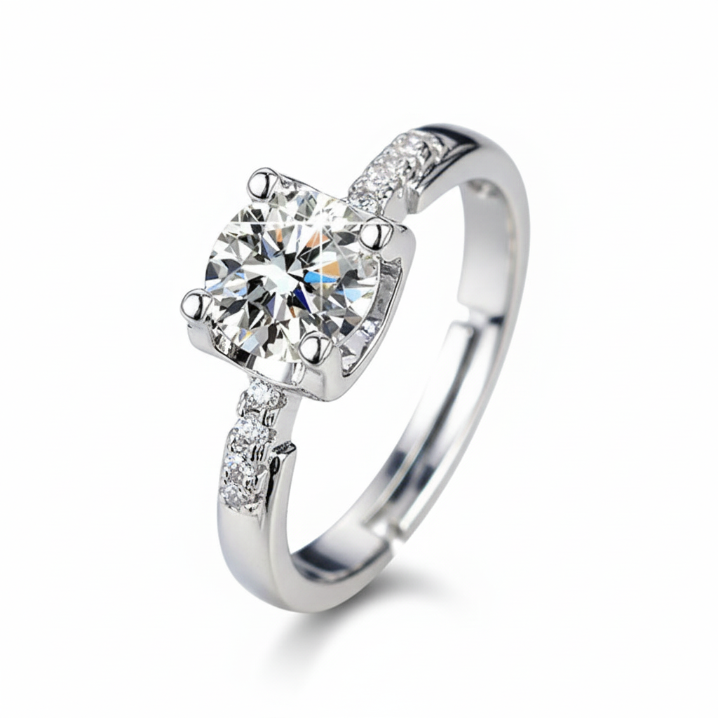 Lustre Crown Adjustable Ring